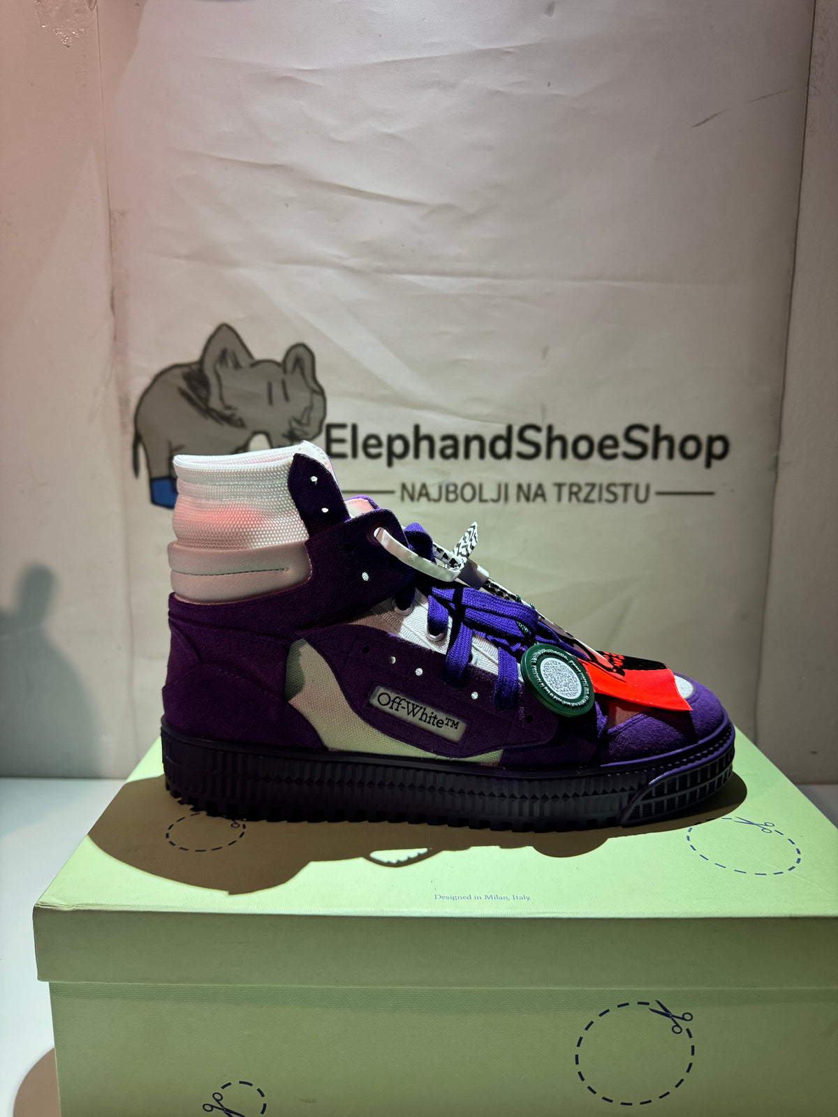 Off White Off Court 3.0 Purple tenisice — bočni prikaz