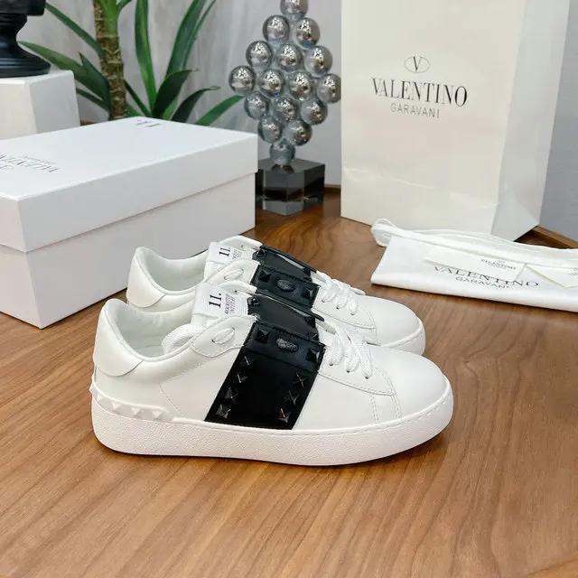 Valentino Low White/Black tenisice — bočni prikaz