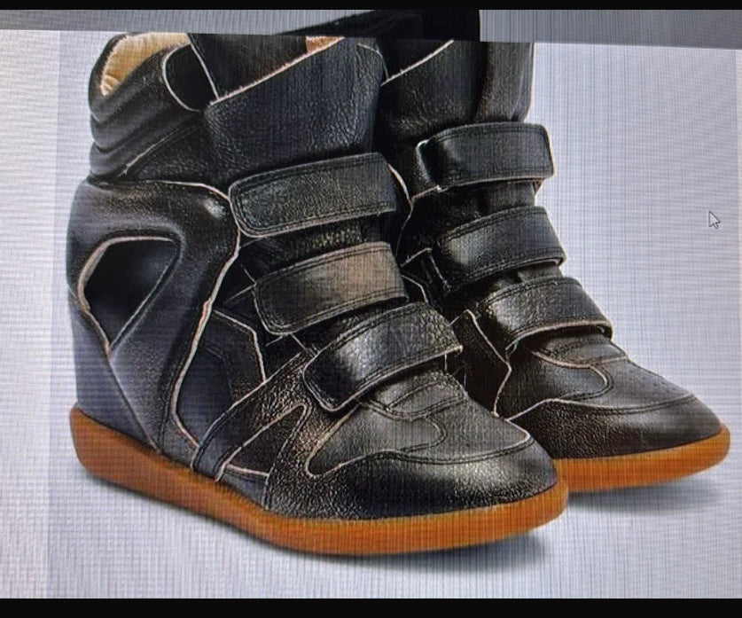 Isabel Marant Bekett leather high-top tenisice — bočni prikaz