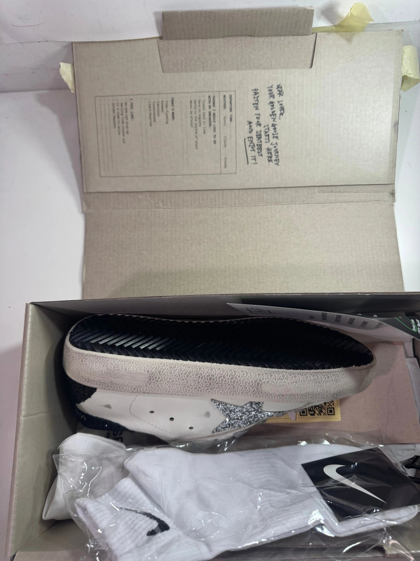 Golden Goose Dark Rose tenisice — straga