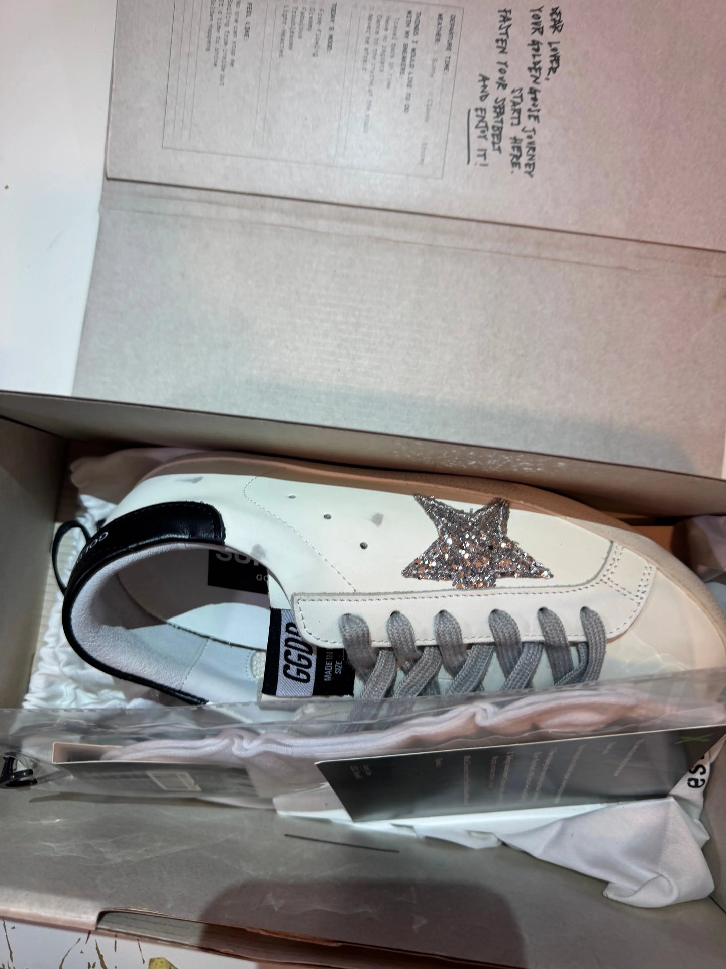 Golden Goose Silver/Black tenisice — fotografija 6
