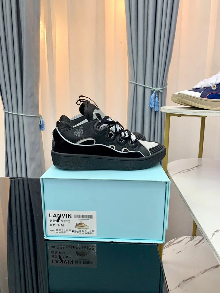 Lanvin Black/White tenisice — bočni prikaz