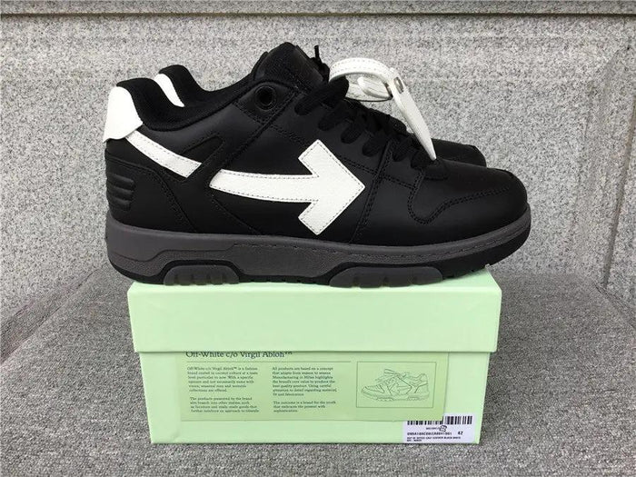 OFF-WHITE out the office Black tenisice — bočni prikaz