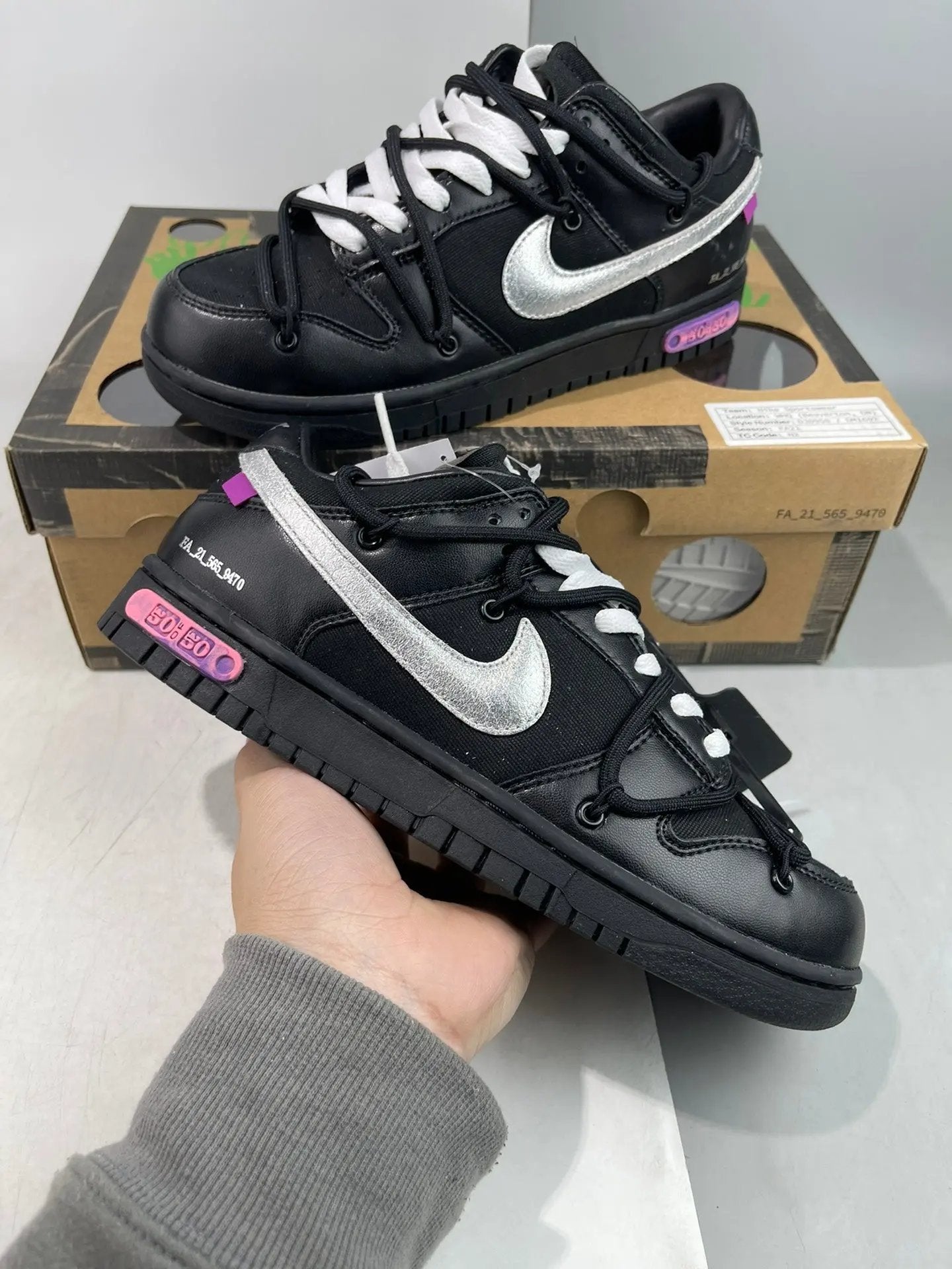 Off White Dunk "lot 50" tenisice — fotografija 7