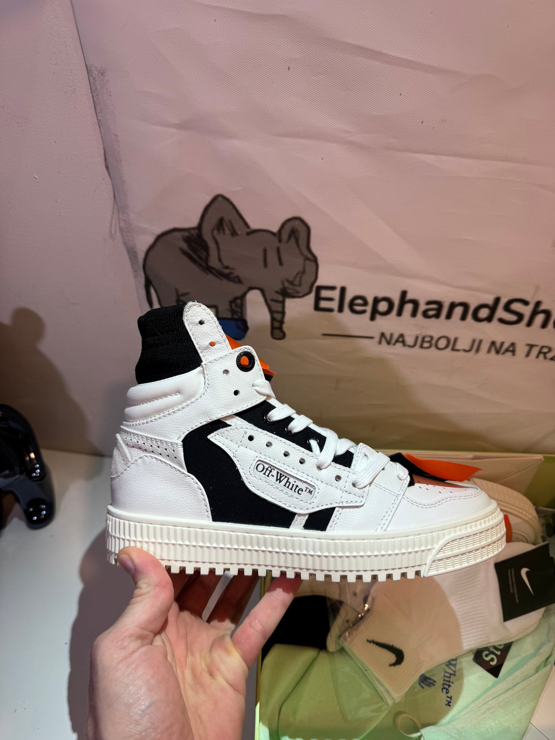 Off White Off Court Black 3.0 tenisice — bočni prikaz