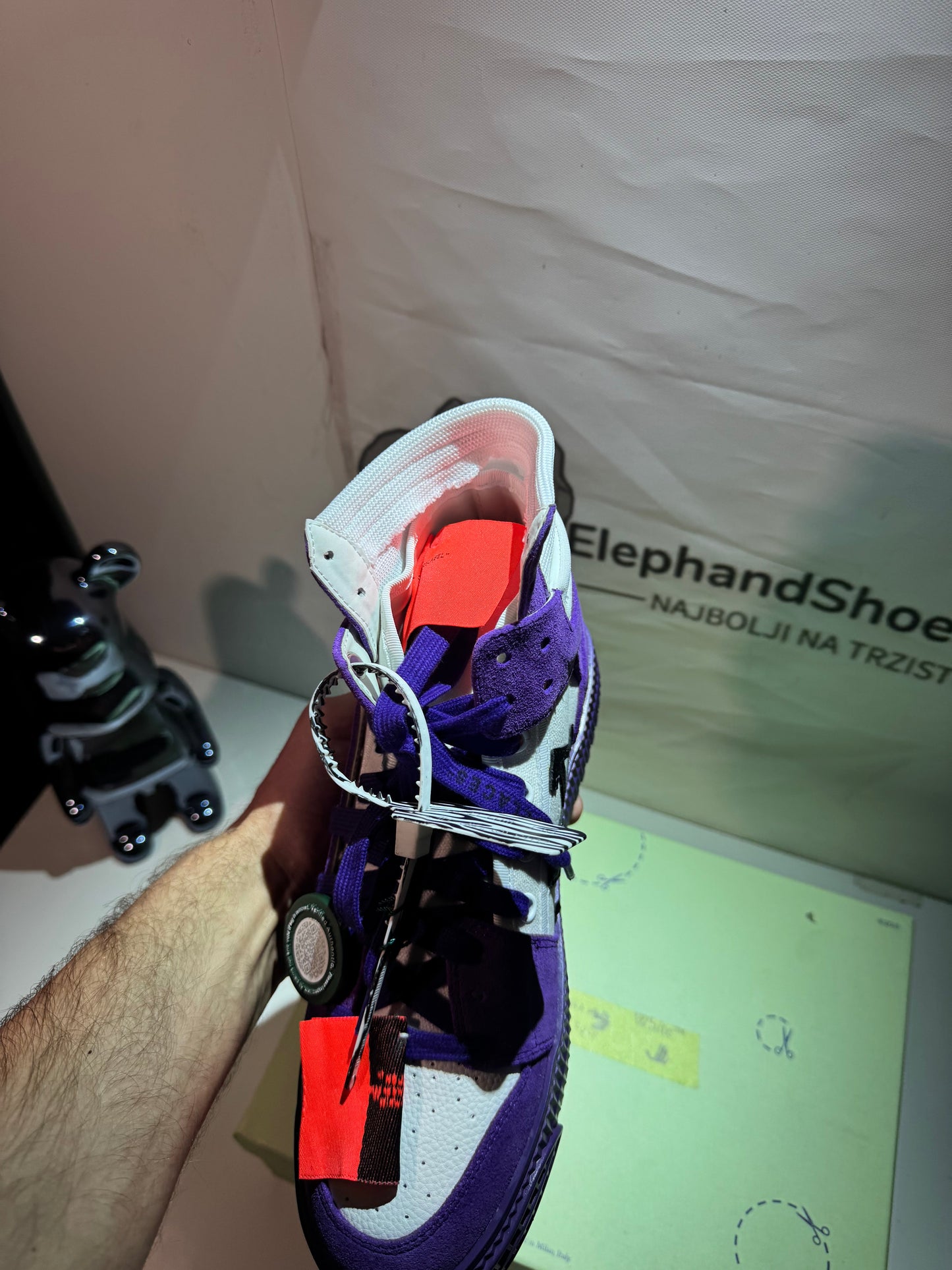 Off White Off Court 3.0 Purple tenisice — gornji prikaz