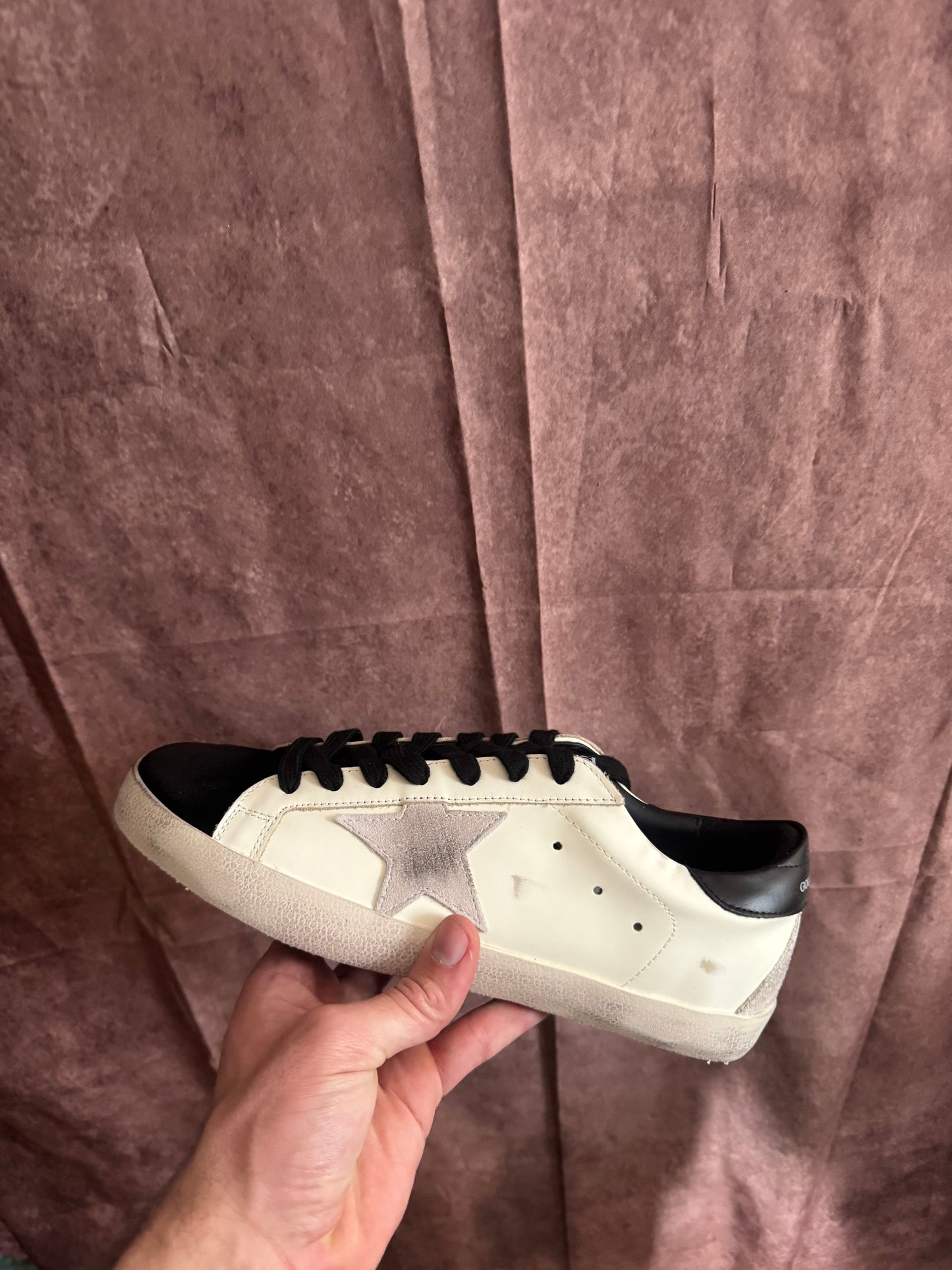 Golden Goose Black/White tenisice — straga