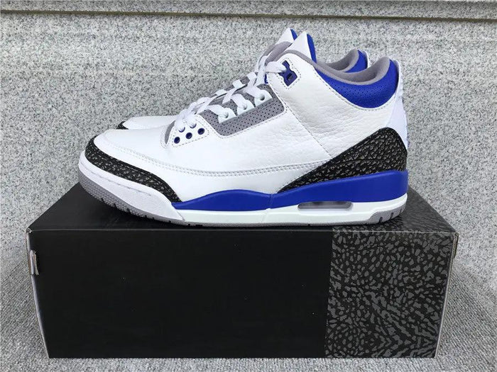 Jordan 3 Racer Blue tenisice — bočni prikaz