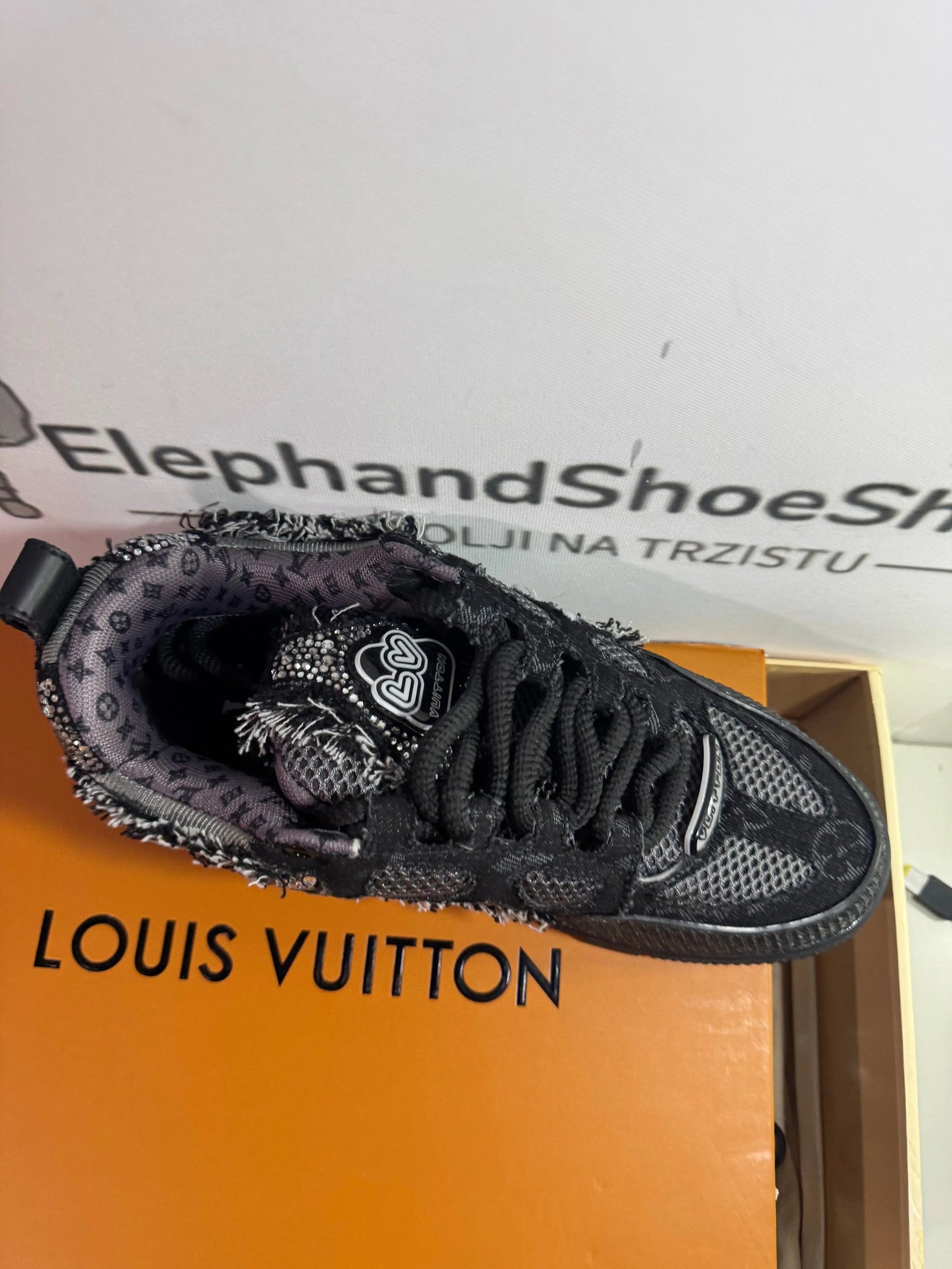 Louis Vuitton Black Sparkle tenisice — fotografija 6