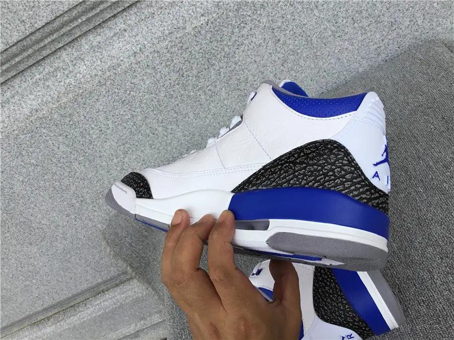 Jordan 3 Racer Blue tenisice — prednji prikaz