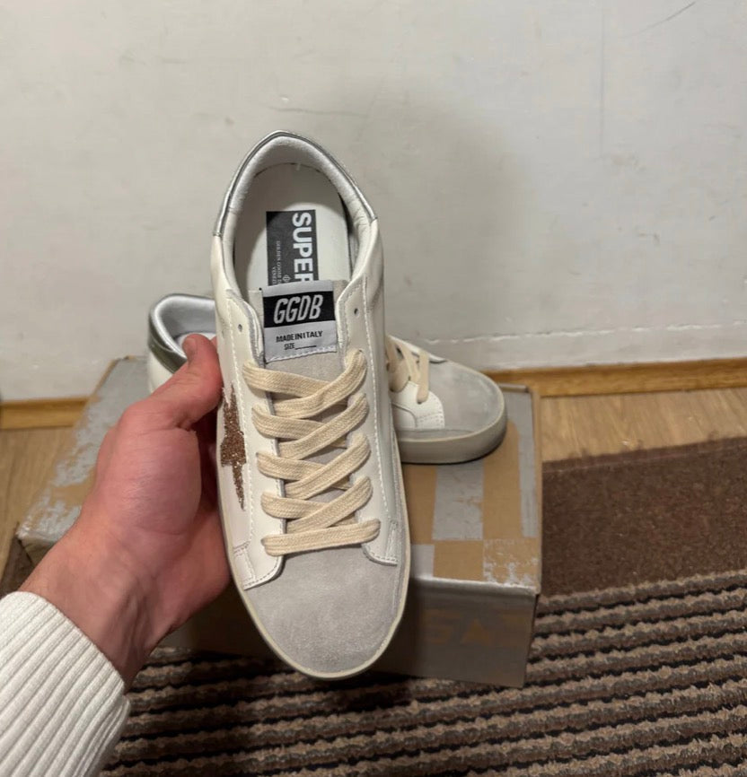 Golden Goose Gold / Silver tenisice — straga