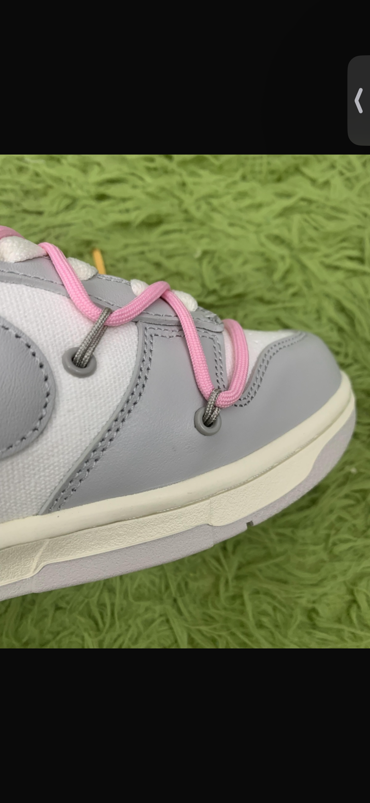Off White Dunk "lot 9" tenisice — gornji prikaz