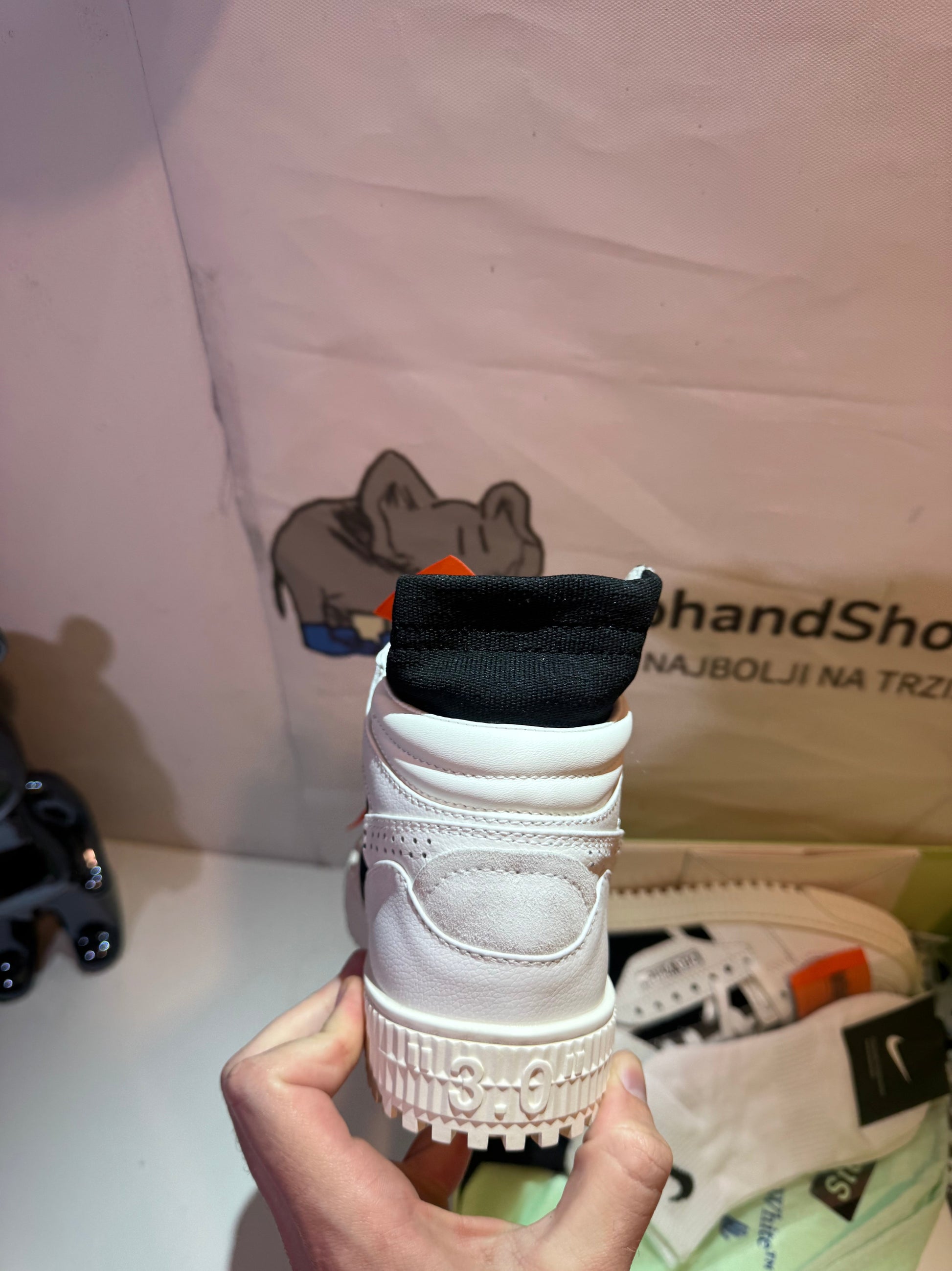 Off White Off Court Black 3.0 tenisice — prednji prikaz