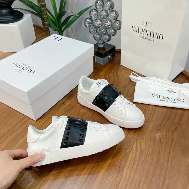 Valentino Low White/Black tenisice — straga