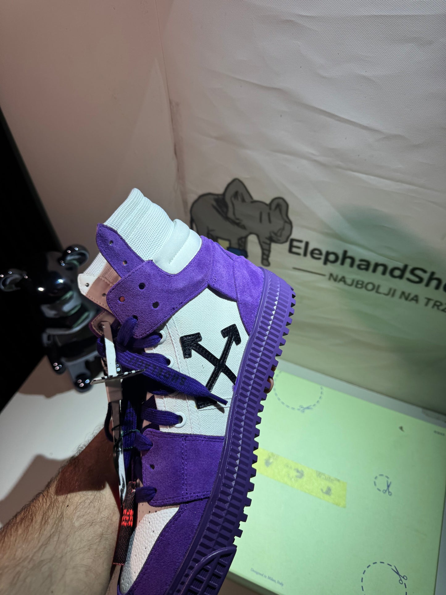 Off White Off Court 3.0 Purple tenisice — straga