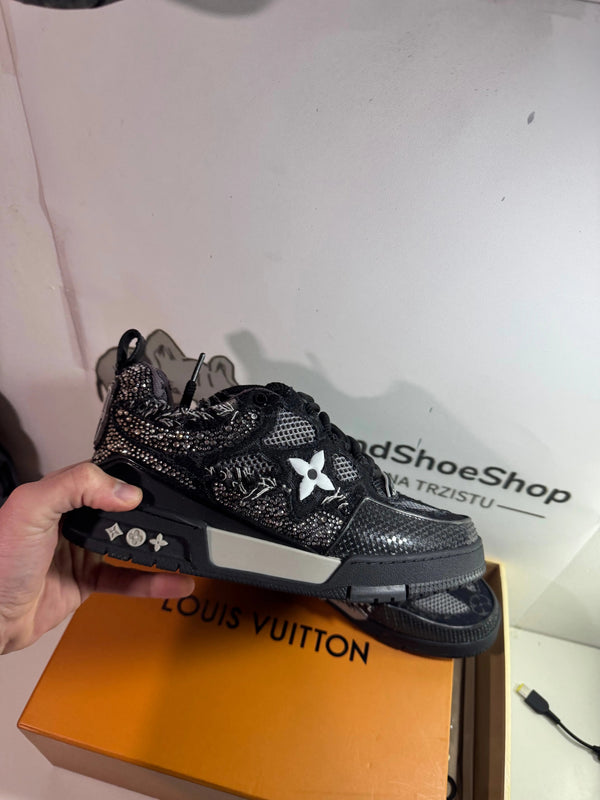 Louis Vuitton Black Sparkle tenisice — bočni prikaz