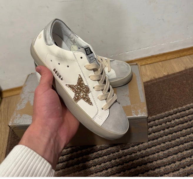 Golden Goose Gold / Silver tenisice — gornji prikaz