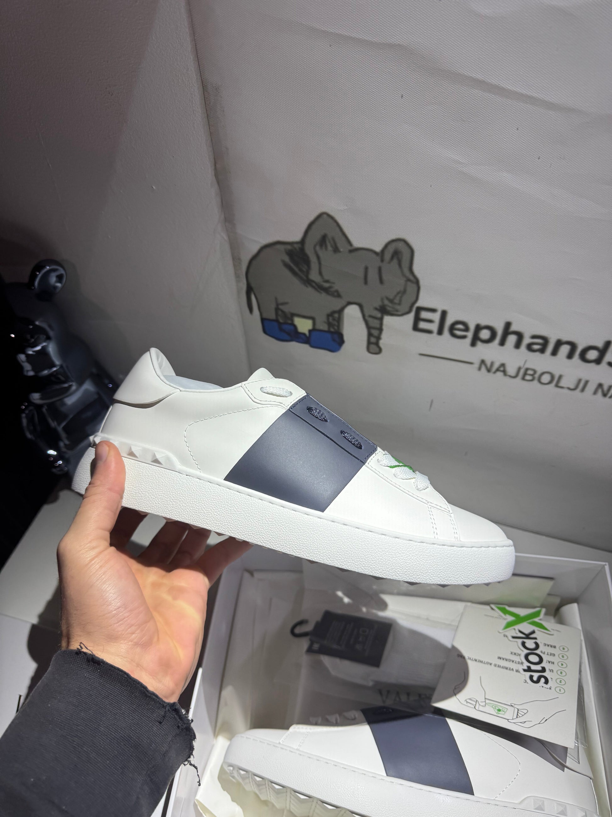 Valentino Blue tenisice — bočni prikaz