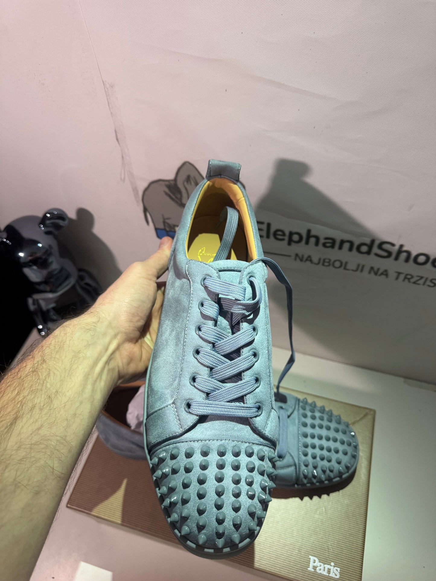 Louboutin Grey tenisice — gornji prikaz