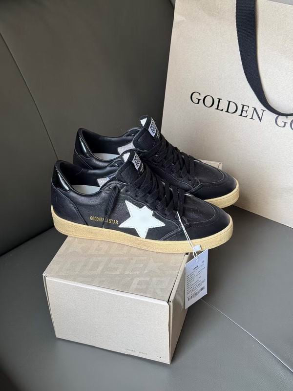 Golden Goose Whole Black tenisice — prednji prikaz