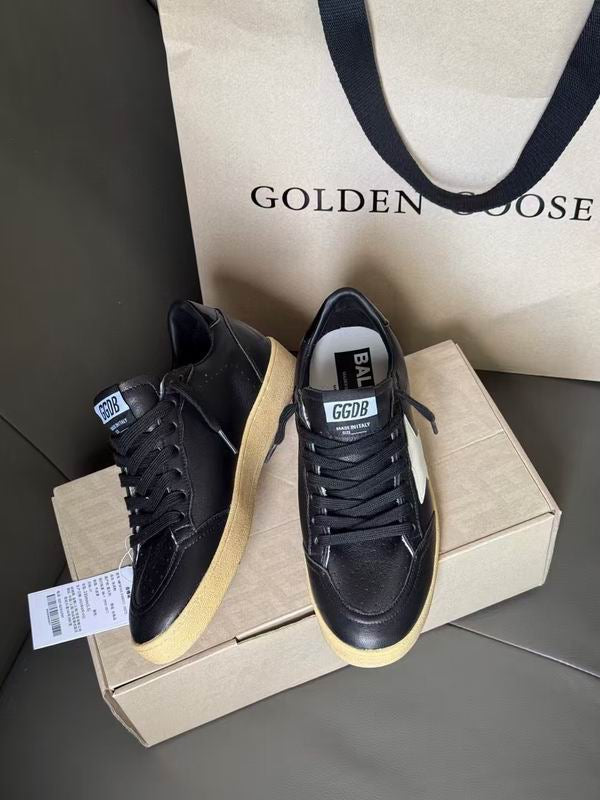 Golden Goose Whole Black tenisice — straga