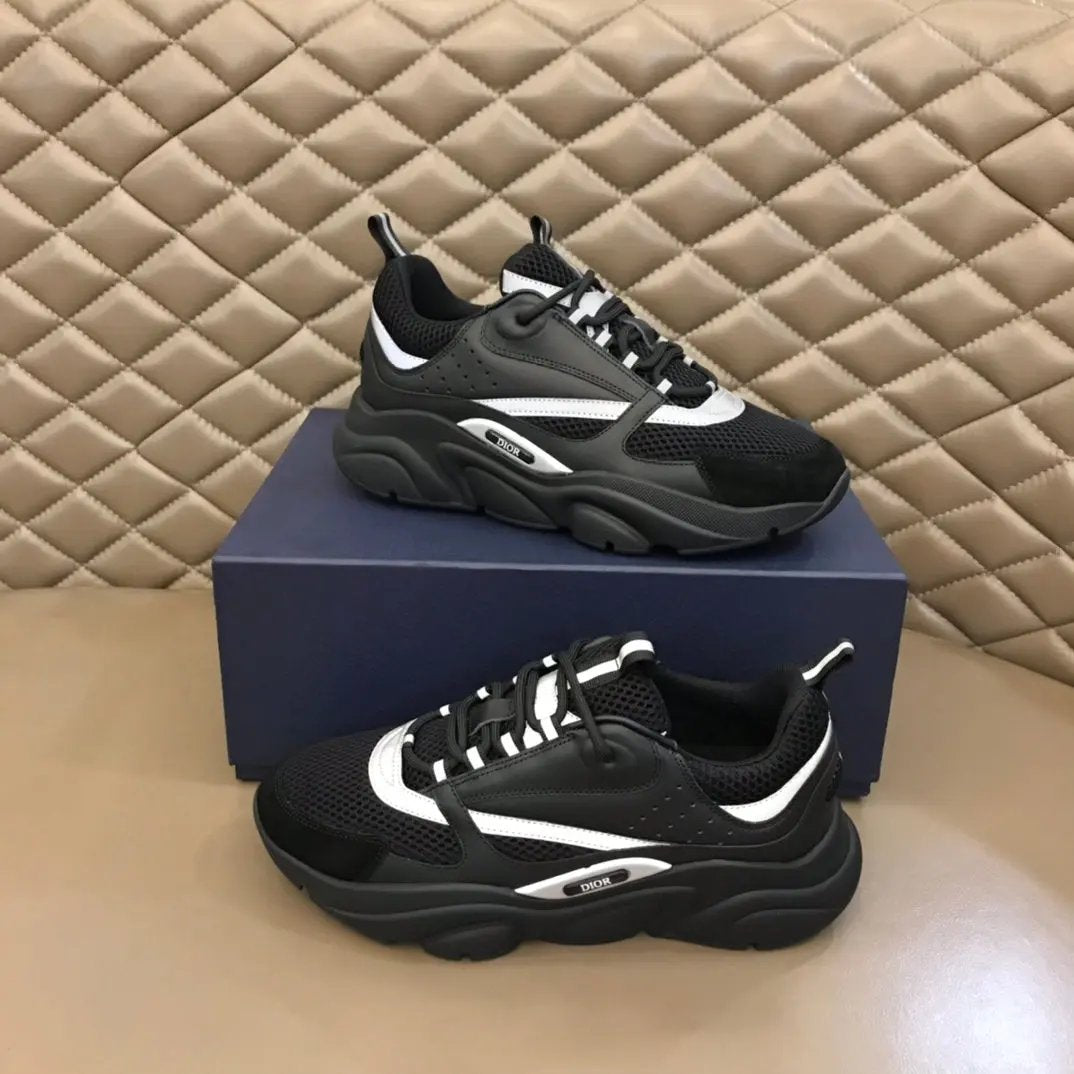 Dior B22 Black tenisice — prednji prikaz