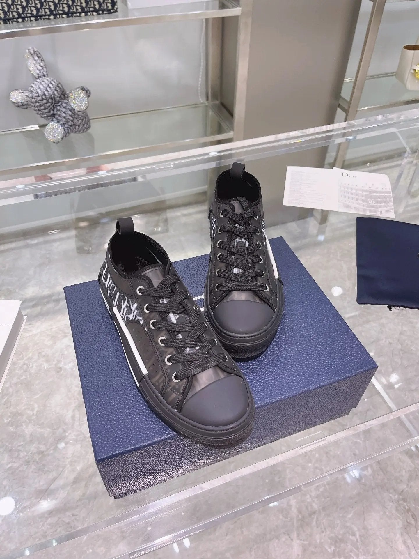 Dior Black Low tenisice — straga