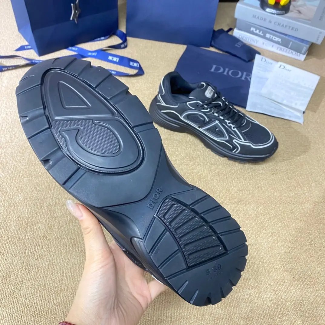 Dior Trainers Black tenisice — prednji prikaz