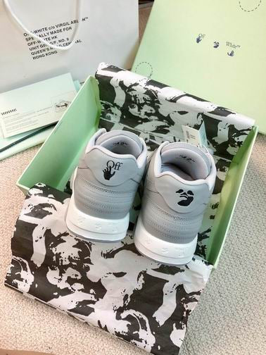 OFF-WHITE out the office Grey popust tenisice — gornji prikaz