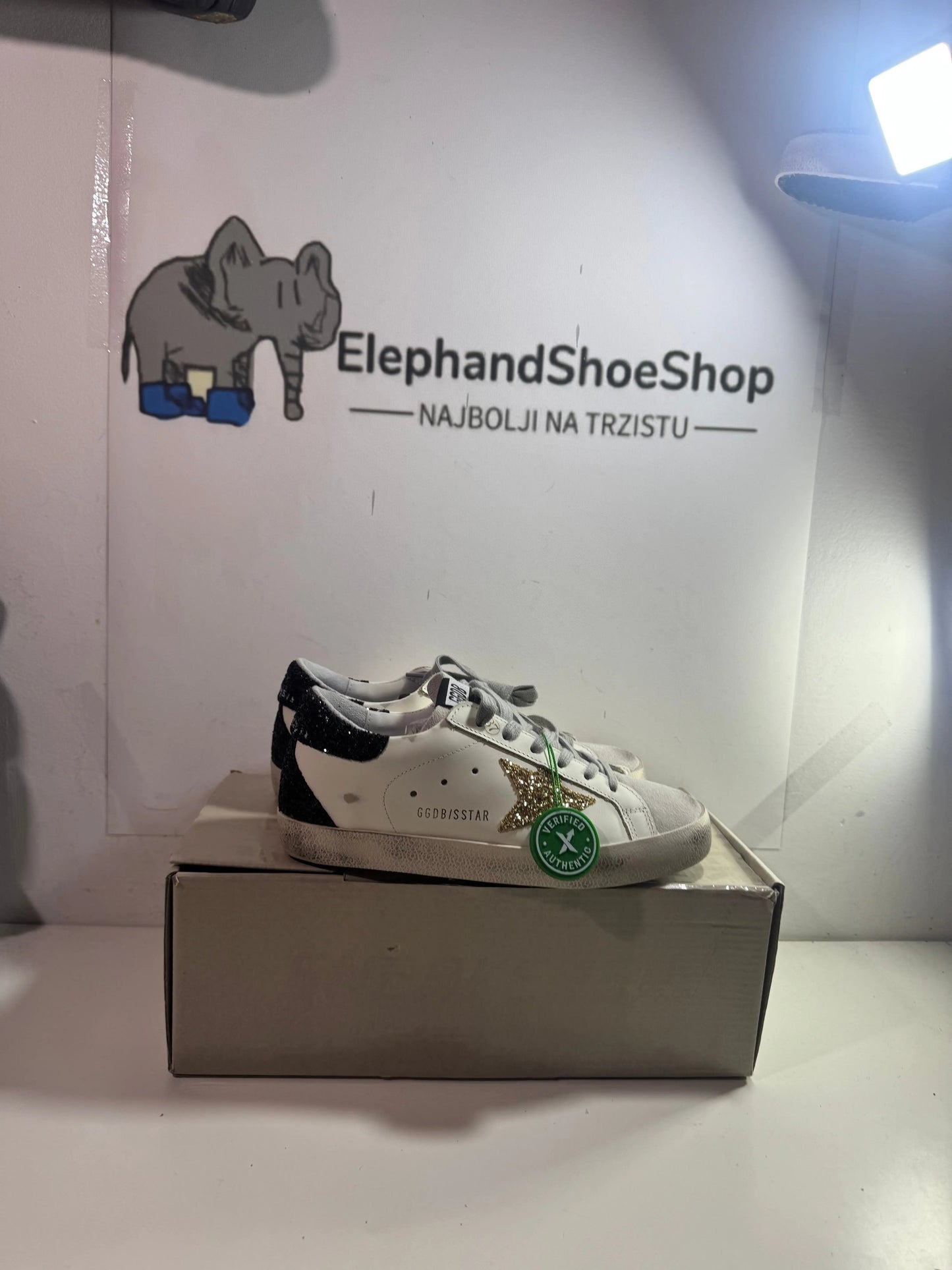 Golden Goose Gold/Black tenisice — straga