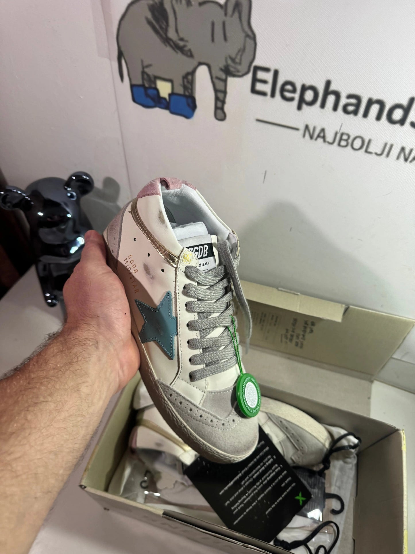 Golden Goose High Baby Blue tenisice — gornji prikaz
