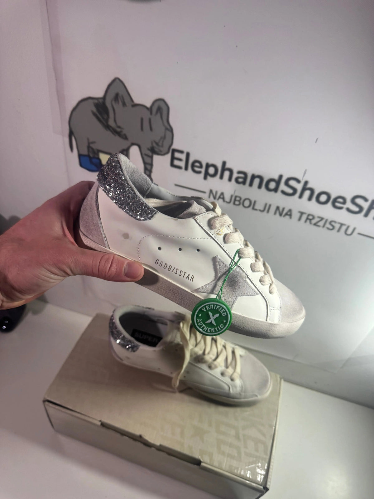 Golden Goose Silver Back tenisice — bočni prikaz