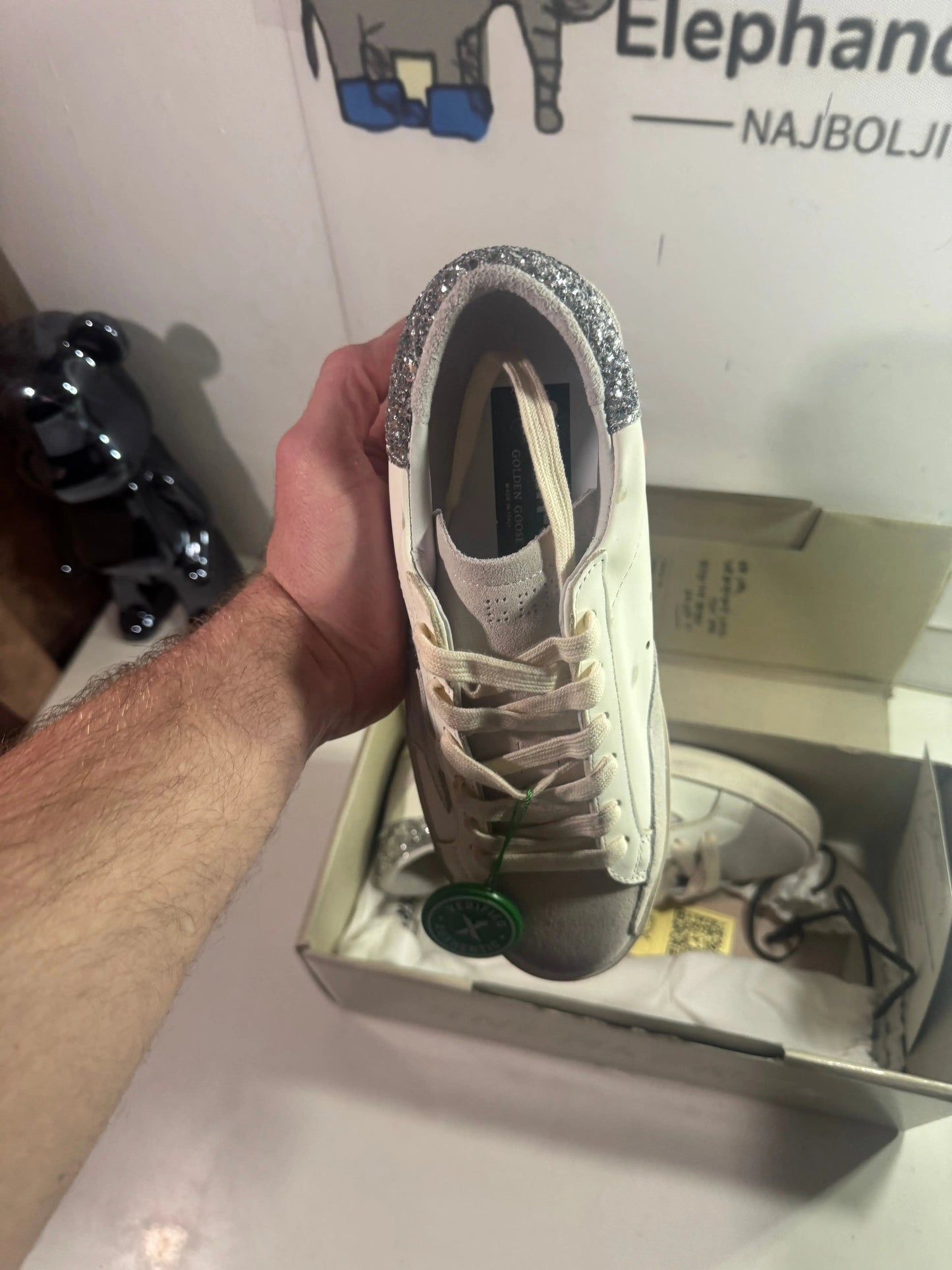 Golden Goose Silver Back tenisice — prednji prikaz