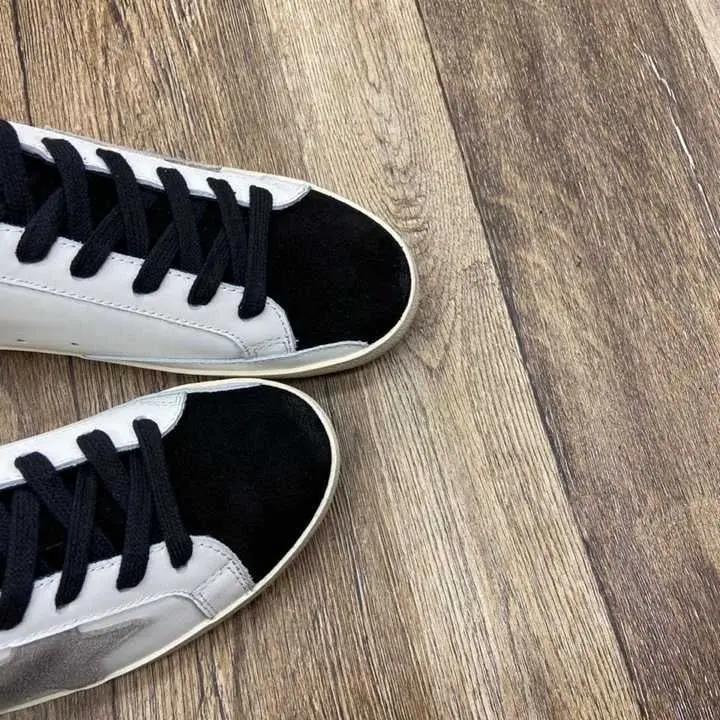 Golden Goose White /Black tenisice — prednji prikaz