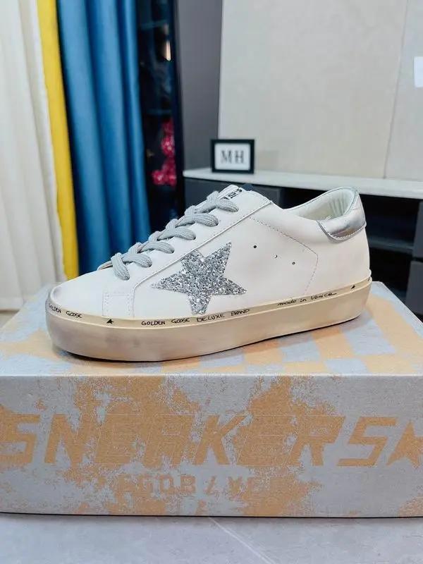 Golden Goose sole Silver tenisice — prednji prikaz
