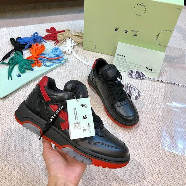 Off white Out of office black red tenisice — bočni prikaz