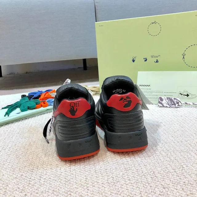 Off white Out of office black red tenisice — detalj