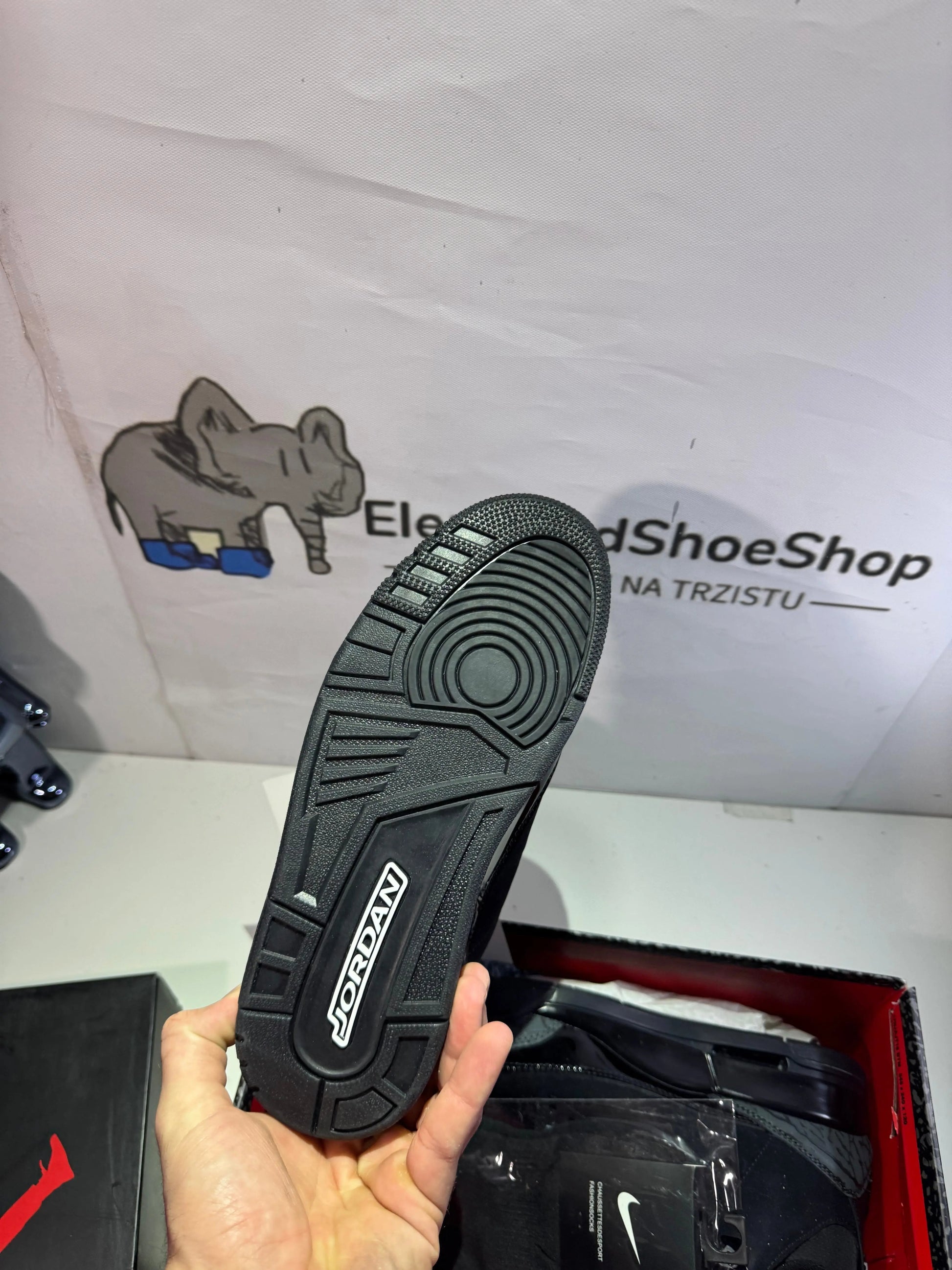 Jordan 3 Black Cat tenisice — gornji prikaz