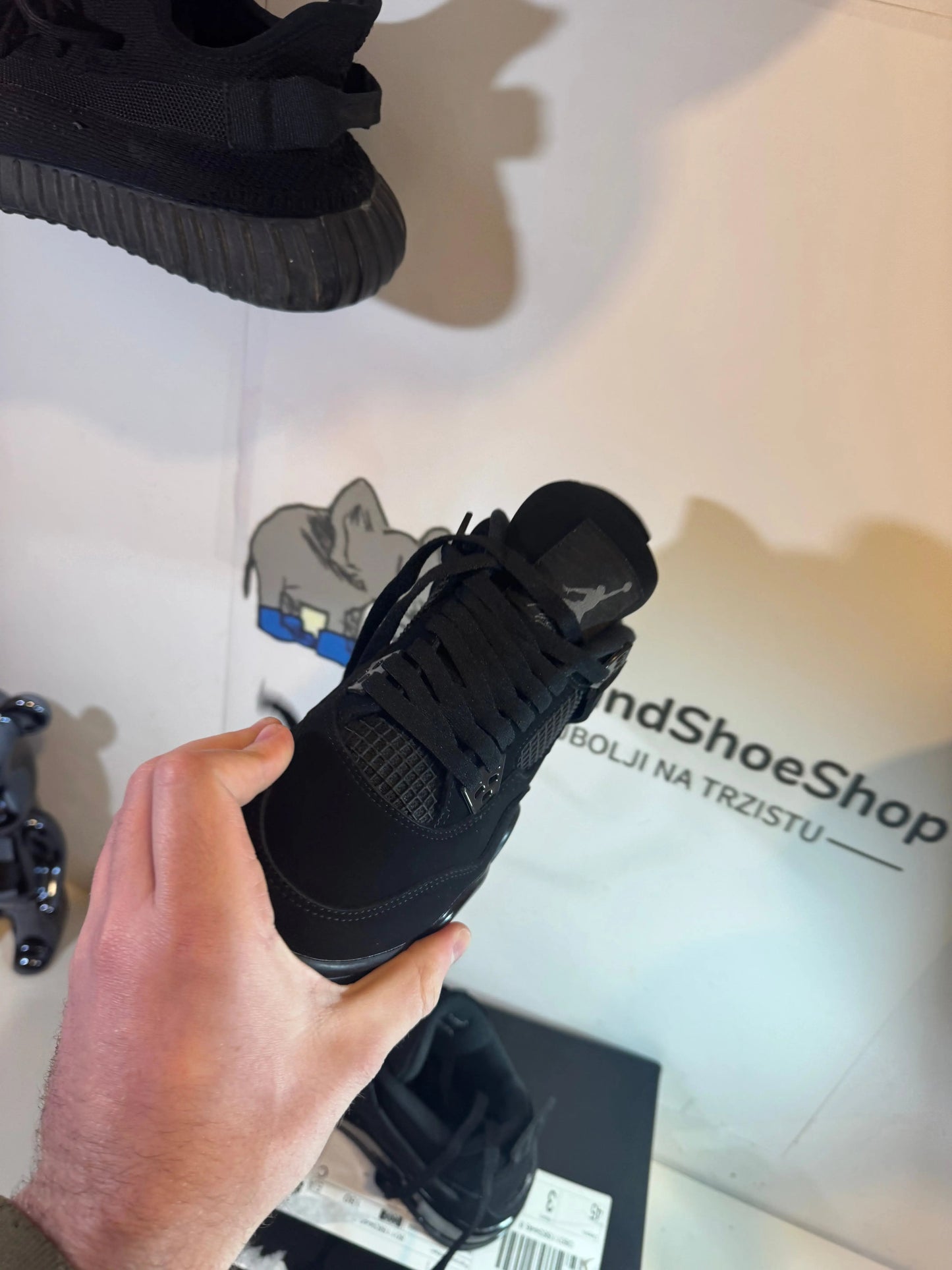 Jordan 4 Black Cat tenisice — gornji prikaz