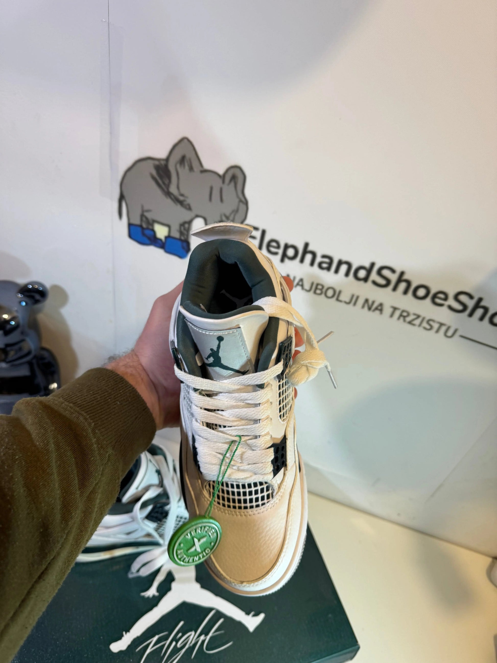 Jordan 4 Pine Green tenisice — fotografija 6