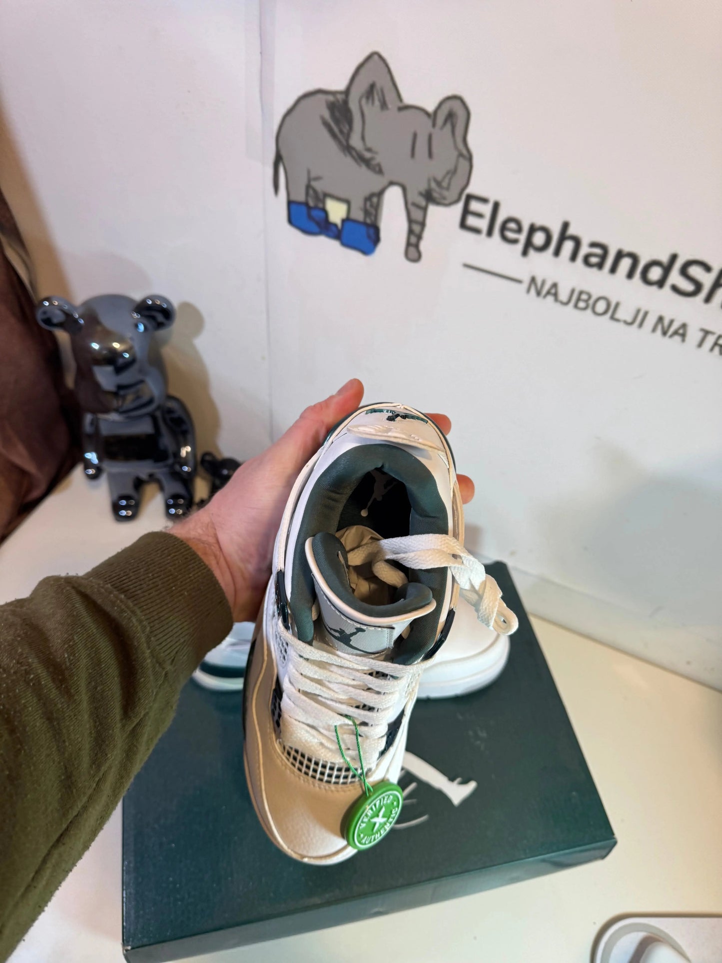 Jordan 4 Pine Green tenisice — fotografija 7