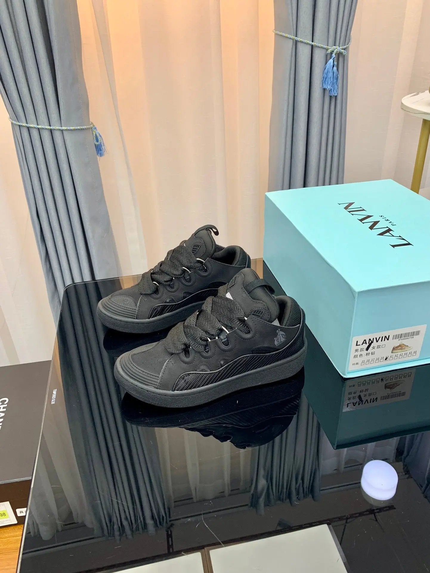 Lanvin Black tenisice — gornji prikaz