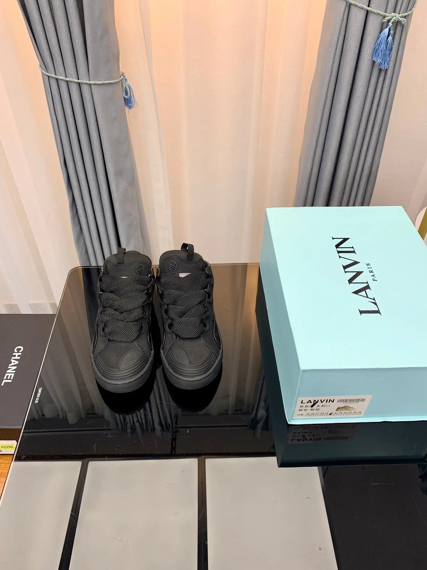 Lanvin Black tenisice — straga