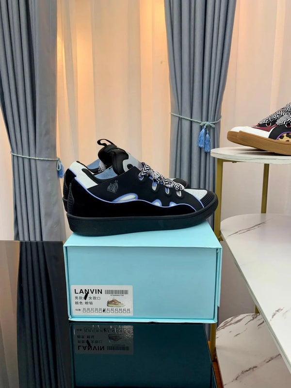 Lanvin Blue/Black tenisice — bočni prikaz
