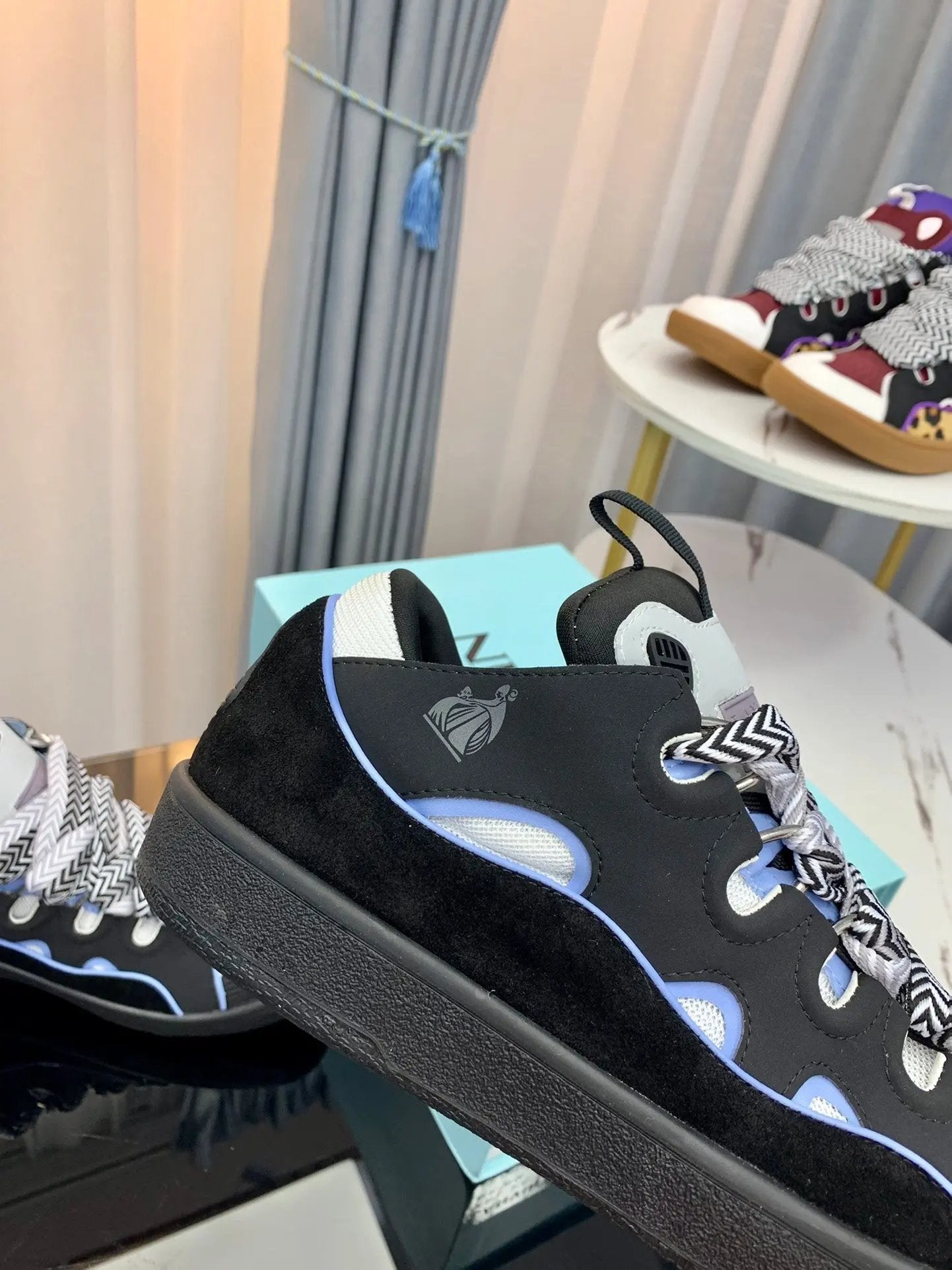 Lanvin Blue/Black tenisice — straga