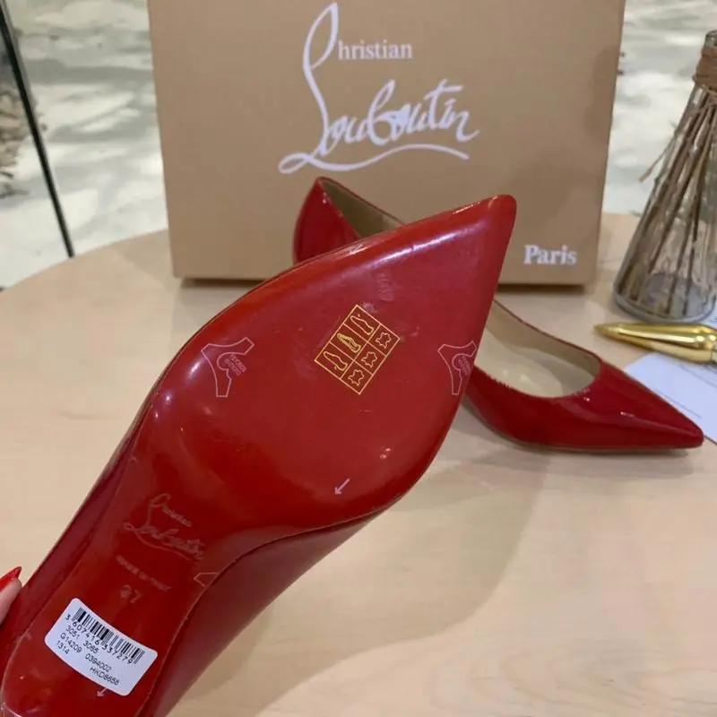 Louboutin High Heels Red tenisice — straga