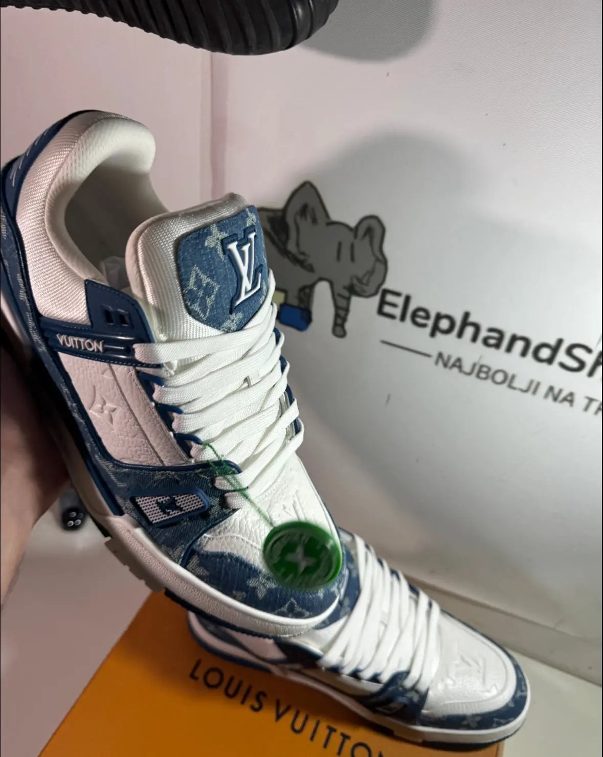 Louis Vuitton Blue Low tenisice — detalj