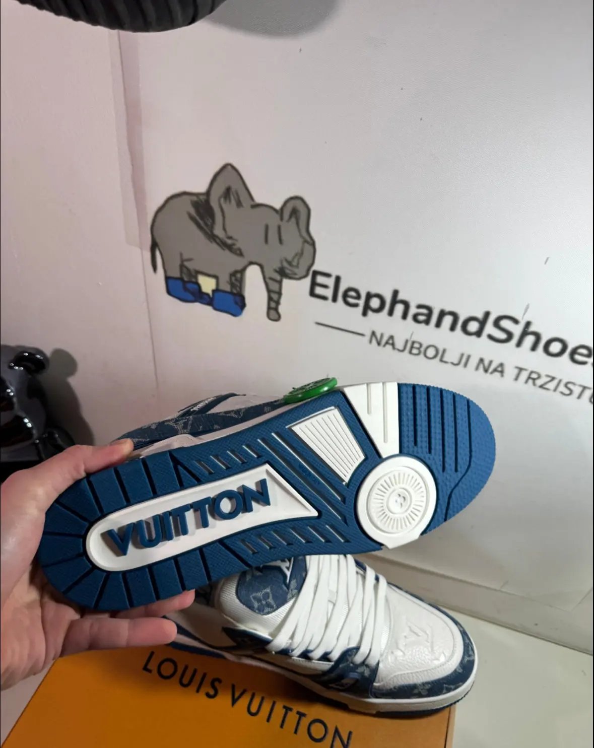 Louis Vuitton Blue Low tenisice — straga