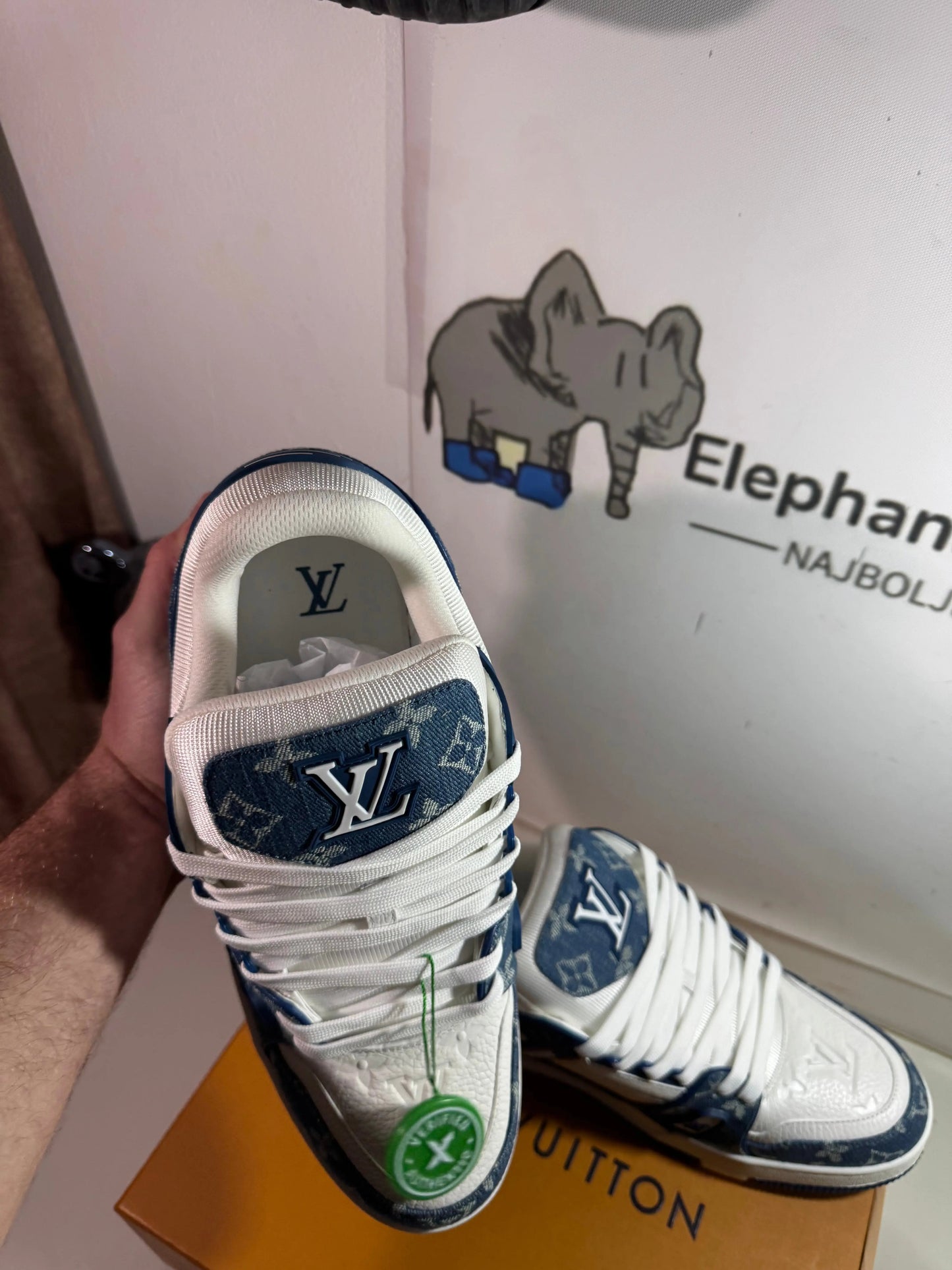 Louis Vuitton Blue tenisice — prednji prikaz