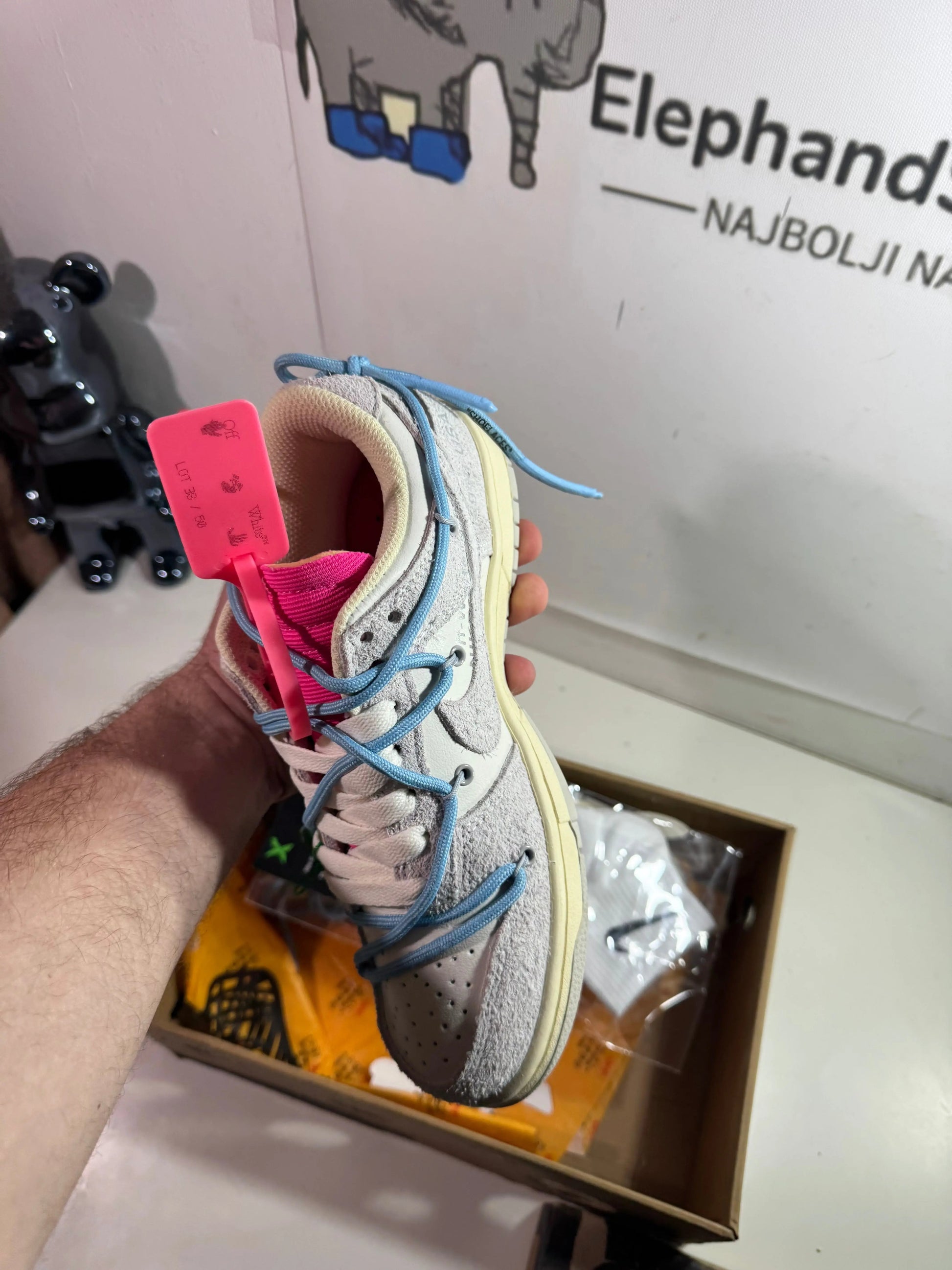 Off White "Lot 38" tenisice — straga
